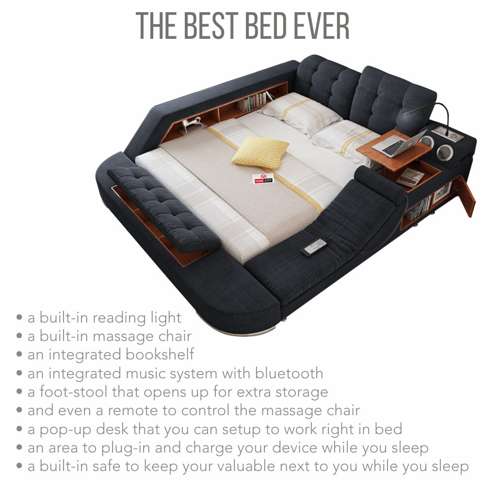 Smart King Size Bed Without Storage