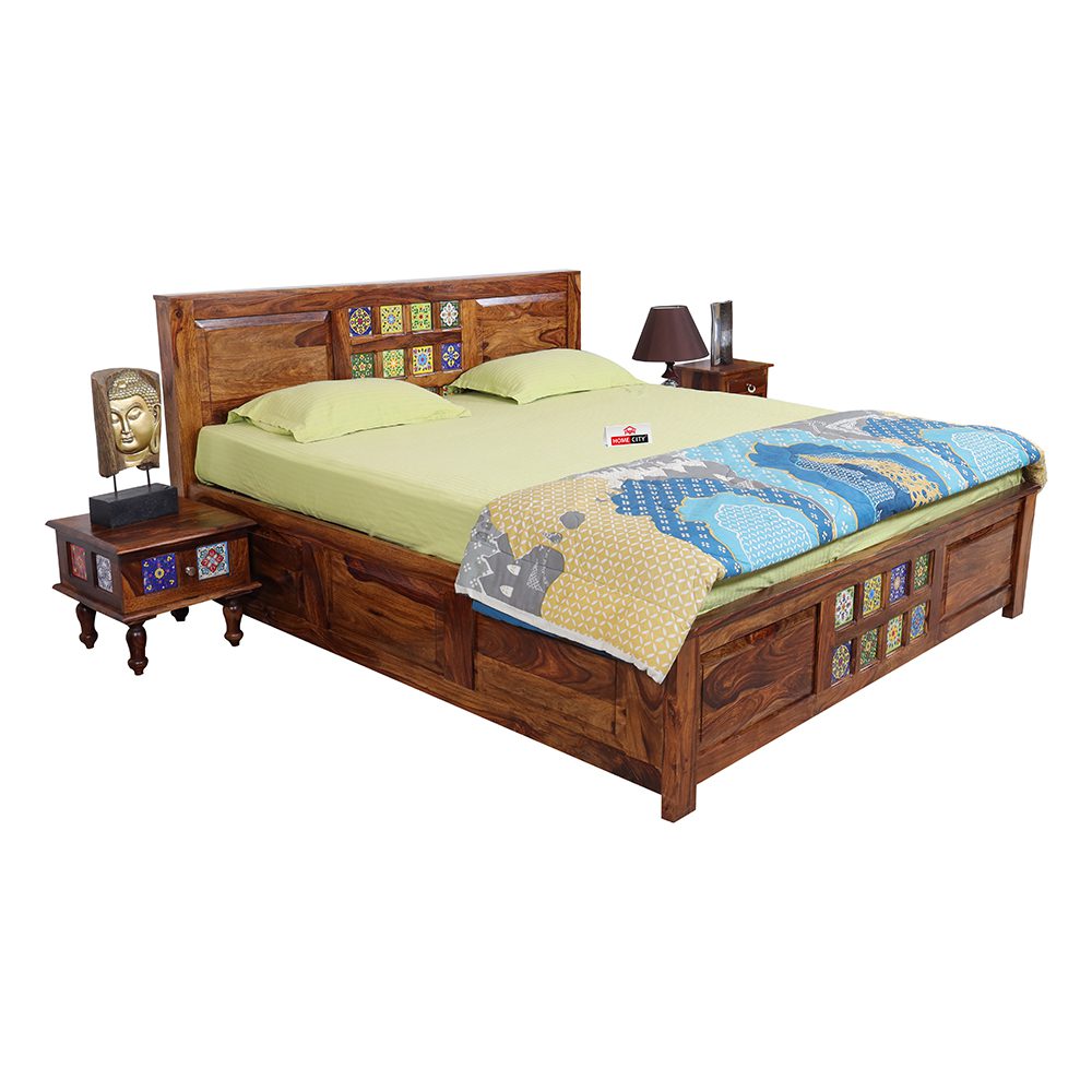 Mellow King Size Bed With Hydraulic Storage