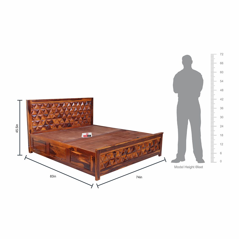 Vanice King Size Bed With Hydraulic Storage