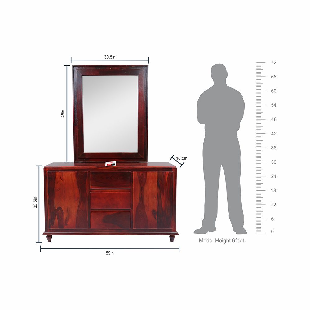 Noah Side Board With Mirror Frame